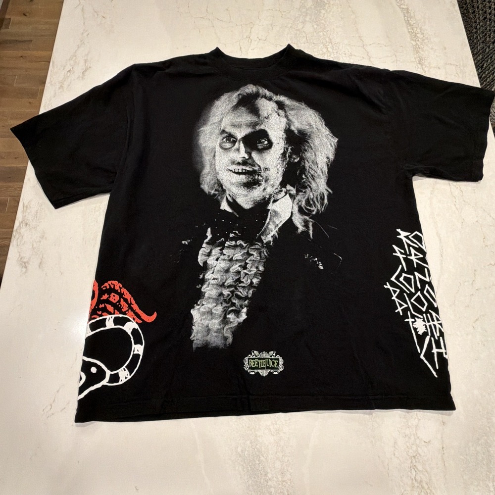 Civil Regime x Beetlejuice Short Sleeves size Large Tshirt